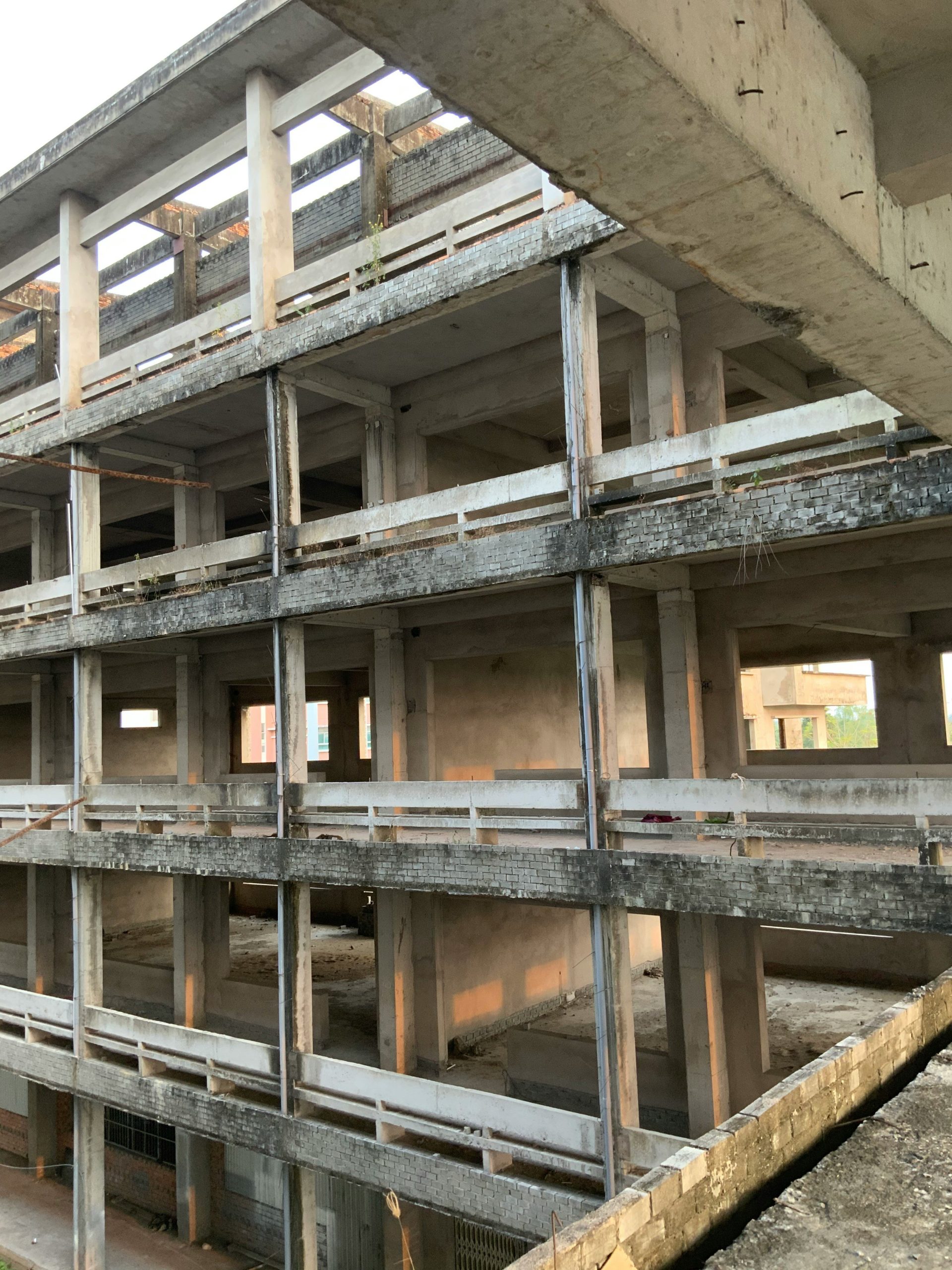 ein Gebäude im Bau